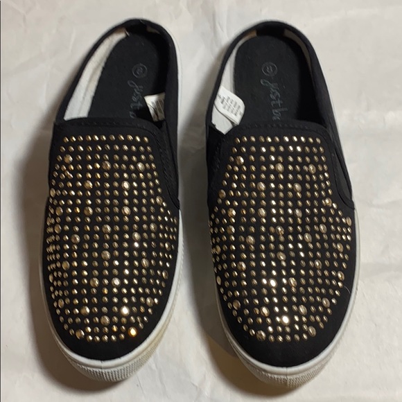 just be Shoes - Black Slide Sneaker